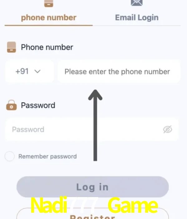 Nadi777 Game login
